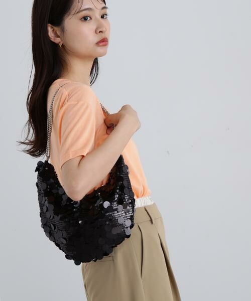 ＊＊N.Natural Beauty Basic / エヌ ナチュラルビューティーベーシック ショルダーバッグ | スパンコールチェーンバッグ | 詳細3