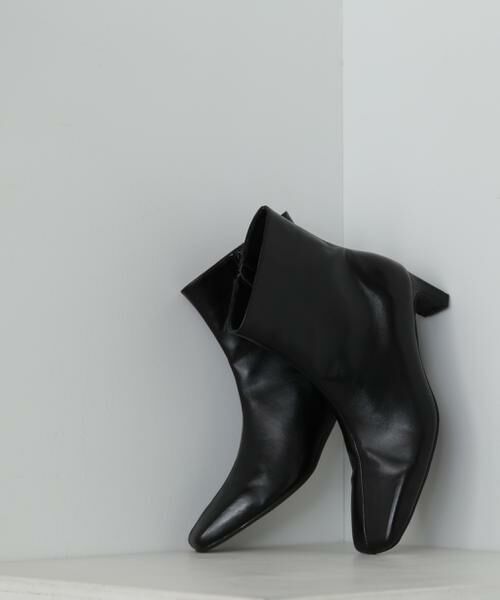 ＊＊N.Natural Beauty Basic / エヌ ナチュラルビューティーベーシック シューズ | センターシームショートブーツ（ブラック）