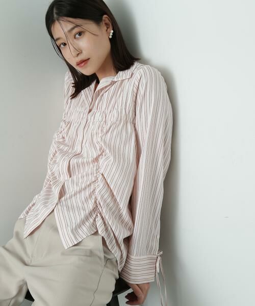 ＊＊N.Natural Beauty Basic / エヌ ナチュラルビューティーベーシック シャツ・ブラウス | シャーリングデザインシャツ | 詳細3