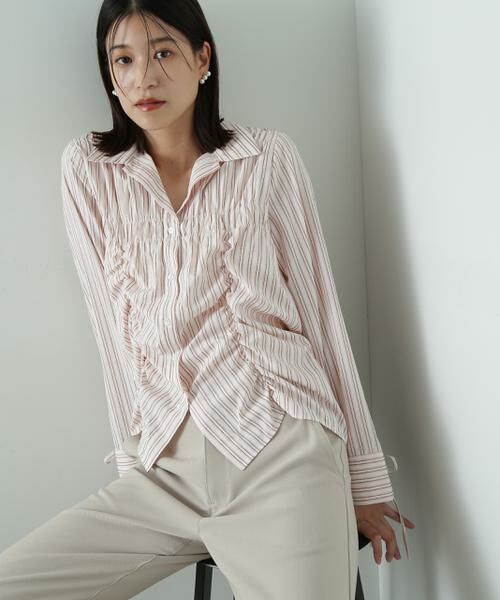 ＊＊N.Natural Beauty Basic / エヌ ナチュラルビューティーベーシック シャツ・ブラウス | シャーリングデザインシャツ | 詳細9