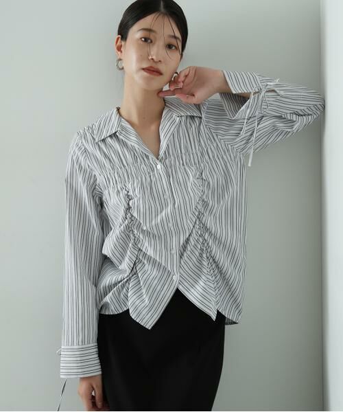 ＊＊N.Natural Beauty Basic / エヌ ナチュラルビューティーベーシック シャツ・ブラウス | シャーリングデザインシャツ | 詳細13