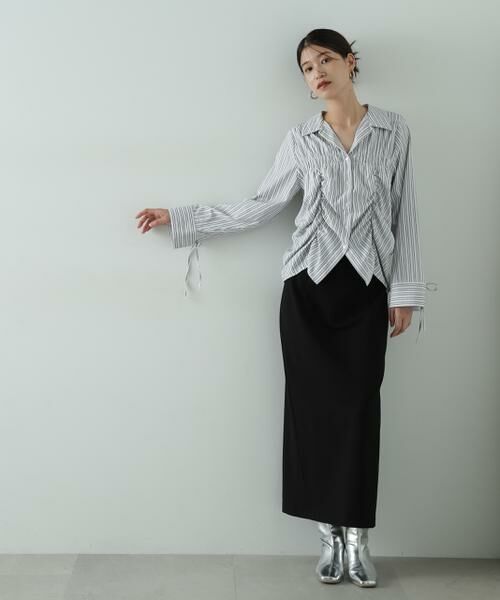 ＊＊N.Natural Beauty Basic / エヌ ナチュラルビューティーベーシック シャツ・ブラウス | シャーリングデザインシャツ | 詳細18