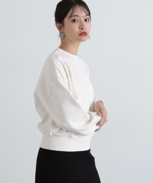 ＊＊N.Natural Beauty Basic / エヌ ナチュラルビューティーベーシック カットソー | パネルデザインスウェット | 詳細3