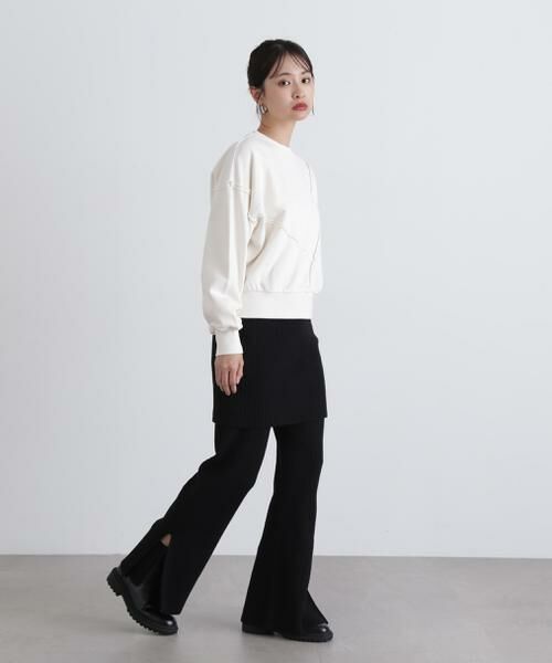 ＊＊N.Natural Beauty Basic / エヌ ナチュラルビューティーベーシック カットソー | パネルデザインスウェット | 詳細6