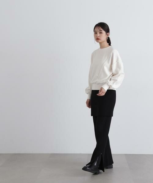 ＊＊N.Natural Beauty Basic / エヌ ナチュラルビューティーベーシック カットソー | パネルデザインスウェット | 詳細7