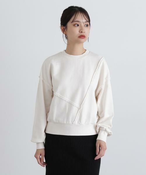 ＊＊N.Natural Beauty Basic / エヌ ナチュラルビューティーベーシック カットソー | パネルデザインスウェット | 詳細8