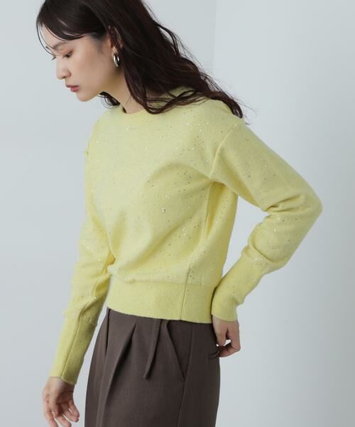 ＊＊N.Natural Beauty Basic / エヌ ナチュラルビューティーベーシック ニット・セーター | スパンコールニット | 詳細2