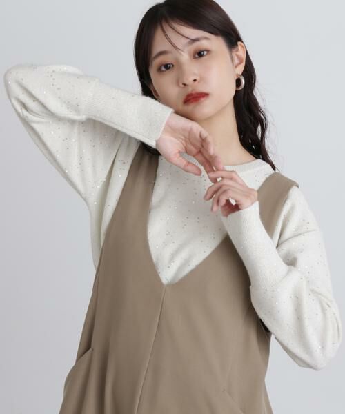 ＊＊N.Natural Beauty Basic / エヌ ナチュラルビューティーベーシック ニット・セーター | スパンコールニット | 詳細9