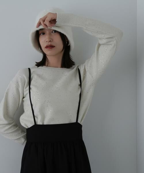 ＊＊N.Natural Beauty Basic / エヌ ナチュラルビューティーベーシック ニット・セーター | スパンコールニット | 詳細14