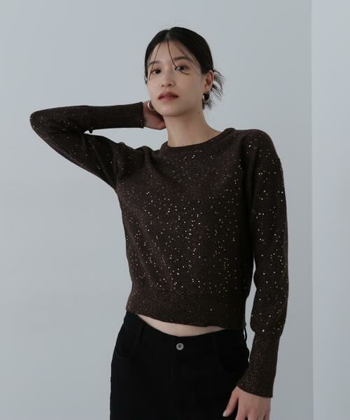 ＊＊N.Natural Beauty Basic / エヌ ナチュラルビューティーベーシック ニット・セーター | スパンコールニット | 詳細30