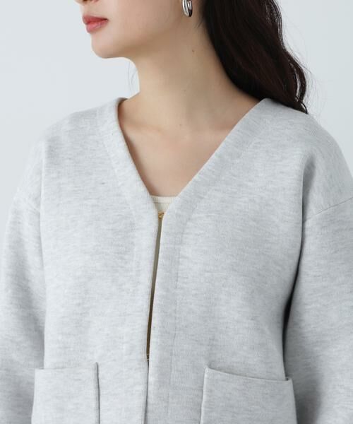 ＊＊N.Natural Beauty Basic / エヌ ナチュラルビューティーベーシック カーディガン・ボレロ | アウトポケット配色ニットブルゾン | 詳細21