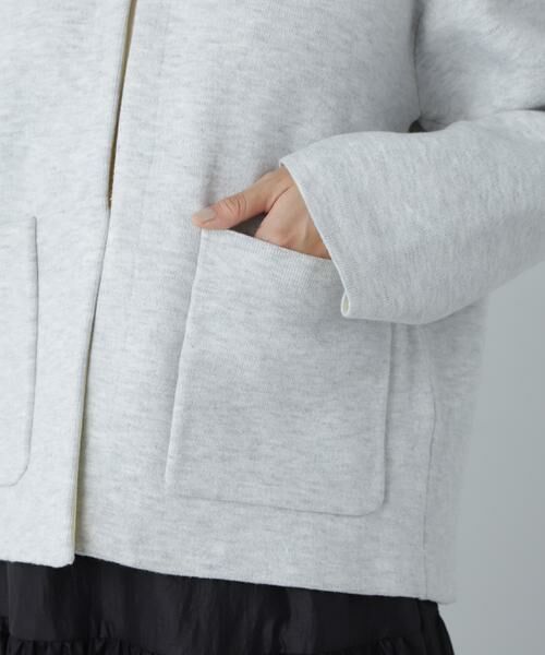 ＊＊N.Natural Beauty Basic / エヌ ナチュラルビューティーベーシック カーディガン・ボレロ | アウトポケット配色ニットブルゾン | 詳細23