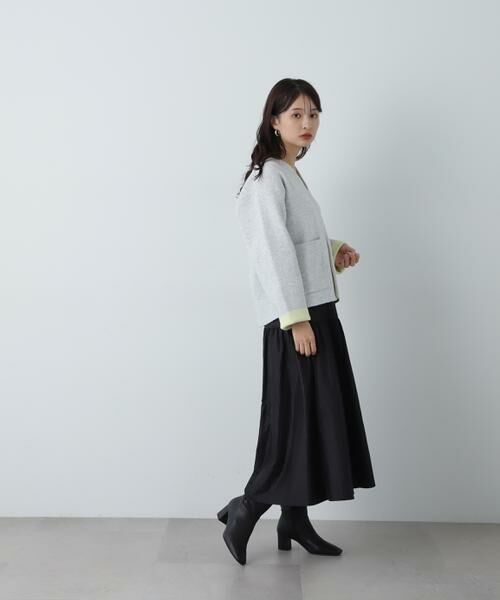 ＊＊N.Natural Beauty Basic / エヌ ナチュラルビューティーベーシック カーディガン・ボレロ | アウトポケット配色ニットブルゾン | 詳細17