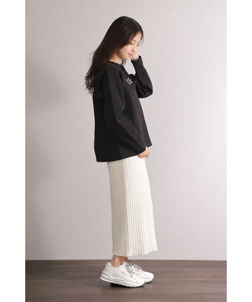 NOBU小さいサイズ専門店 / ノブチイサイサイズセンモンテン スウェット | 【NOBU Select】小さなパールと刺繍ロゴ プルオーバー スウェット | 詳細3