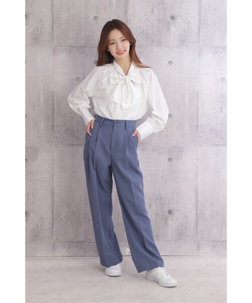 NOBU小さいサイズ専門店 / ノブチイサイサイズセンモンテン シャツ・ブラウス | 【NOBU Select】[大きなリボン] ボリューム ボウタイブラウス | 詳細10