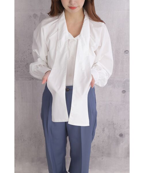 NOBU小さいサイズ専門店 / ノブチイサイサイズセンモンテン シャツ・ブラウス | 【NOBU Select】[大きなリボン] ボリューム ボウタイブラウス | 詳細3