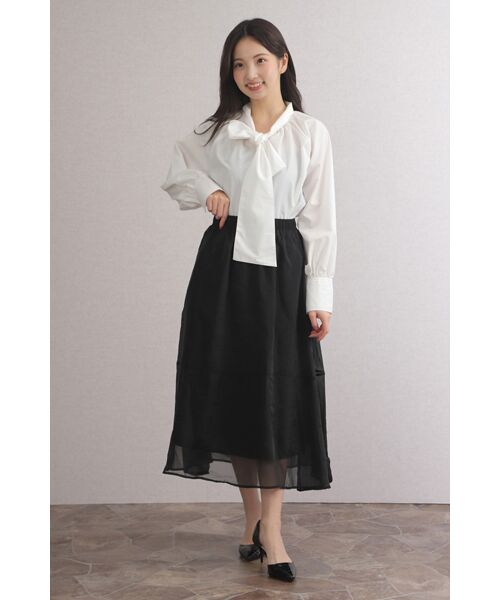 NOBU小さいサイズ専門店 / ノブチイサイサイズセンモンテン シャツ・ブラウス | 【NOBU Select】[大きなリボン] ボリューム ボウタイブラウス | 詳細7