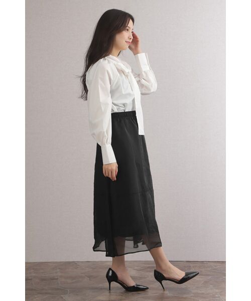 NOBU小さいサイズ専門店 / ノブチイサイサイズセンモンテン シャツ・ブラウス | 【NOBU Select】[大きなリボン] ボリューム ボウタイブラウス | 詳細8