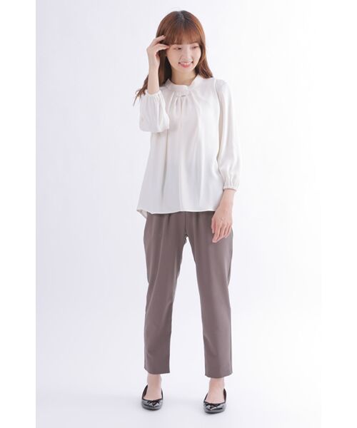 NOBU小さいサイズ専門店 / ノブチイサイサイズセンモンテン シャツ・ブラウス | 【Doubleface Tokyo】パーツ付き ハイネックブラウス | 詳細7