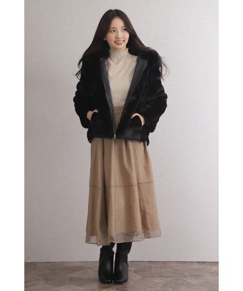 NOBU小さいサイズ専門店 / ノブチイサイサイズセンモンテン ロング・マキシ丈スカート | 【NOBU Select】オーガンジー  ギャザースカート | 詳細16