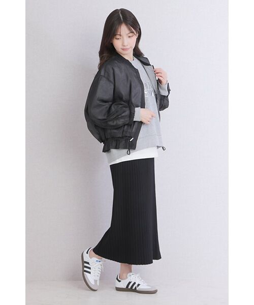 NOBU小さいサイズ専門店 / ノブチイサイサイズセンモンテン ロング・マキシ丈スカート | 【NOBU Select】[ナローシルエット] ニット タイトスカート | 詳細2