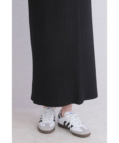 NOBU小さいサイズ専門店 / ノブチイサイサイズセンモンテン ロング・マキシ丈スカート | 【NOBU Select】[ナローシルエット] ニット タイトスカート | 詳細3