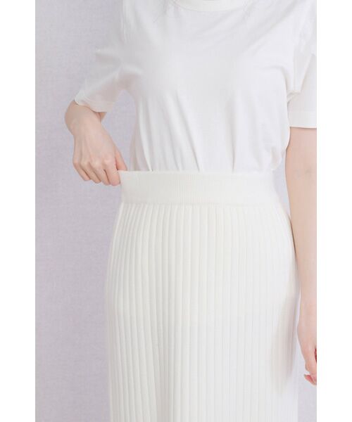 NOBU小さいサイズ専門店 / ノブチイサイサイズセンモンテン ロング・マキシ丈スカート | 【NOBU Select】[ナローシルエット] ニット タイトスカート | 詳細10