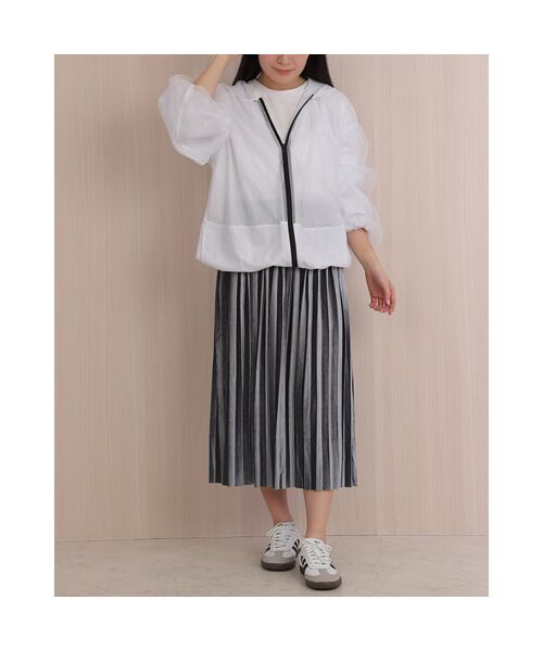 NOBU小さいサイズ専門店 / ノブチイサイサイズセンモンテン ロング・マキシ丈スカート | [ベロア調生地] プリーツスカート | 詳細14