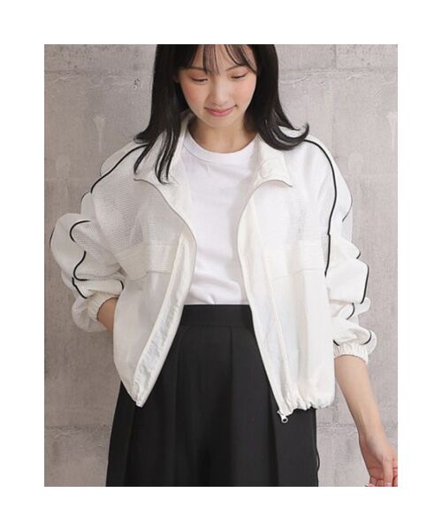 NOBU小さいサイズ専門店 / ノブチイサイサイズセンモンテン ナイロンジャケット | [Track Jacket] メッシュ トラックジャケット（ホワイト）