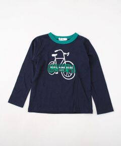 天竺自転車プリントＴシャツ<br>