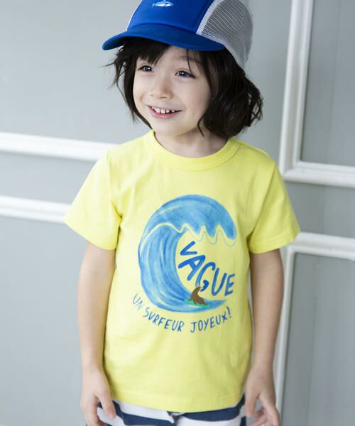 セール 天竺陽気なサーファーｔシャツ Tシャツ Noeil Aime Bebe ノイユ エーム べべ ファッション通販 タカシマヤファッションスクエア