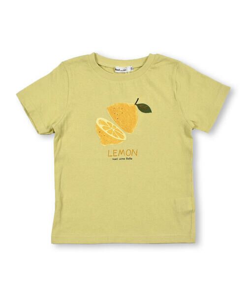 Noeil aime BeBe / ノイユ エーム べべ Tシャツ | りんご ぶどう レモン フルーツ モチーフ 半袖 Tシャツ (80~130cm) | 詳細11