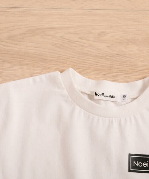 Noeil aime BeBe / ノイユ エーム べべ Tシャツ | ロゴプリント 裾切り替え 半袖  Tシャツ(90~130cm) | 詳細5