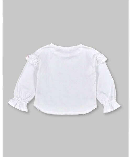 Noeil aime BeBe / ノイユ エーム べべ Tシャツ | 袖 フリル ラウンド 裾 Tシャツ (80~130cm) | 詳細3