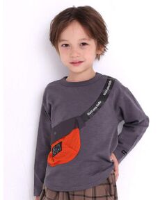 サコッシュ ポケット トロンプルイユ Tシャツ (80~130cm)