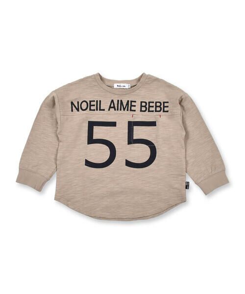 Noeil aime BeBe / ノイユ エーム べべ Tシャツ | ロゴプリント 胸ポケット付き BIGシルエット Tシャツ (80~130cm) | 詳細18