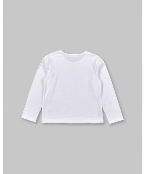 Noeil aime BeBe / ノイユ エーム べべ Tシャツ | 【2マイルウェア】 リボン 付き プリンセス ロゴ ベアフライス Tシャツ (90~130cm) | 詳細4
