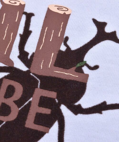 Noeil aime BeBe / ノイユ エーム べべ Tシャツ | 昆虫 カブトムシ プリント 天竺 Tシャツ (80~130cm) | 詳細10