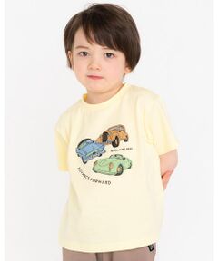 車 プリント 天竺 Tシャツ (80~130cm)