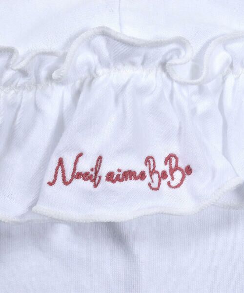 Noeil aime BeBe / ノイユ エーム べべ Tシャツ | 袖 フリル 付 天竺 Tシャツ (80~130cm) | 詳細9