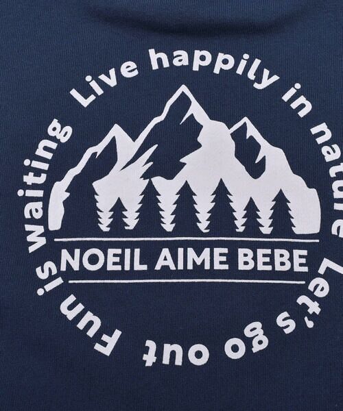 Noeil aime BeBe / ノイユ エーム べべ トップス | 冬山 バック プリント シンプル デザイン トレーナー (80~130cm) | 詳細7