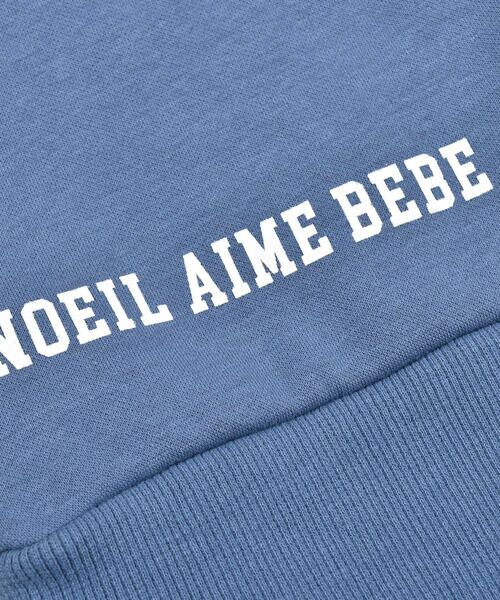 Noeil aime BeBe / ノイユ エーム べべ トップス | 袖 配色 プリント 裏起毛 トレーナー (80~130cm) | 詳細7