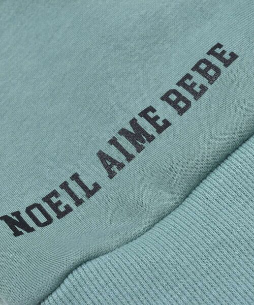 Noeil aime BeBe / ノイユ エーム べべ トップス | 袖 配色 プリント 裏起毛 トレーナー (80~130cm) | 詳細17