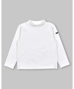 テレコ起毛 タートルネック シンプル 長袖 Tシャツ (80~130cm)