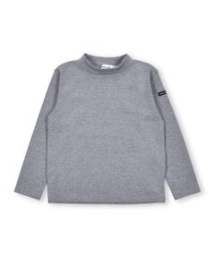 テレコ起毛 タートルネック シンプル 長袖 Tシャツ (80~130cm)