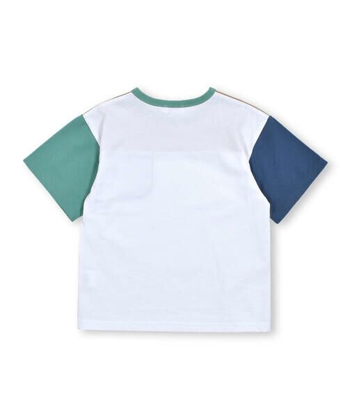 Noeil aime BeBe / ノイユ エーム べべ Tシャツ | 配色切り替え胸ポケットTシャツ (80~130cm) | 詳細5
