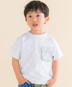 胸ポケットバックプリントTシャツ (80~130cm)