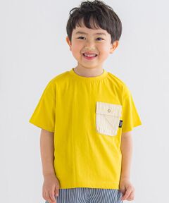 胸ポケットバックプリントTシャツ (80~130cm)