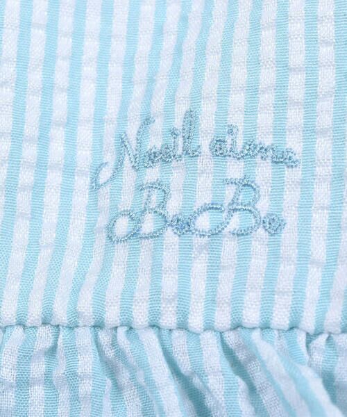 Noeil aime BeBe / ノイユ エーム べべ Tシャツ | ストライプキャミソールドッキングTシャツ (80~130cm) | 詳細22