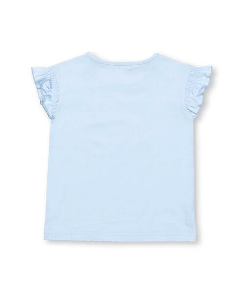 Noeil aime BeBe / ノイユ エーム べべ Tシャツ | ハートプリント袖シャーリングTシャツ(80~130cm) | 詳細13